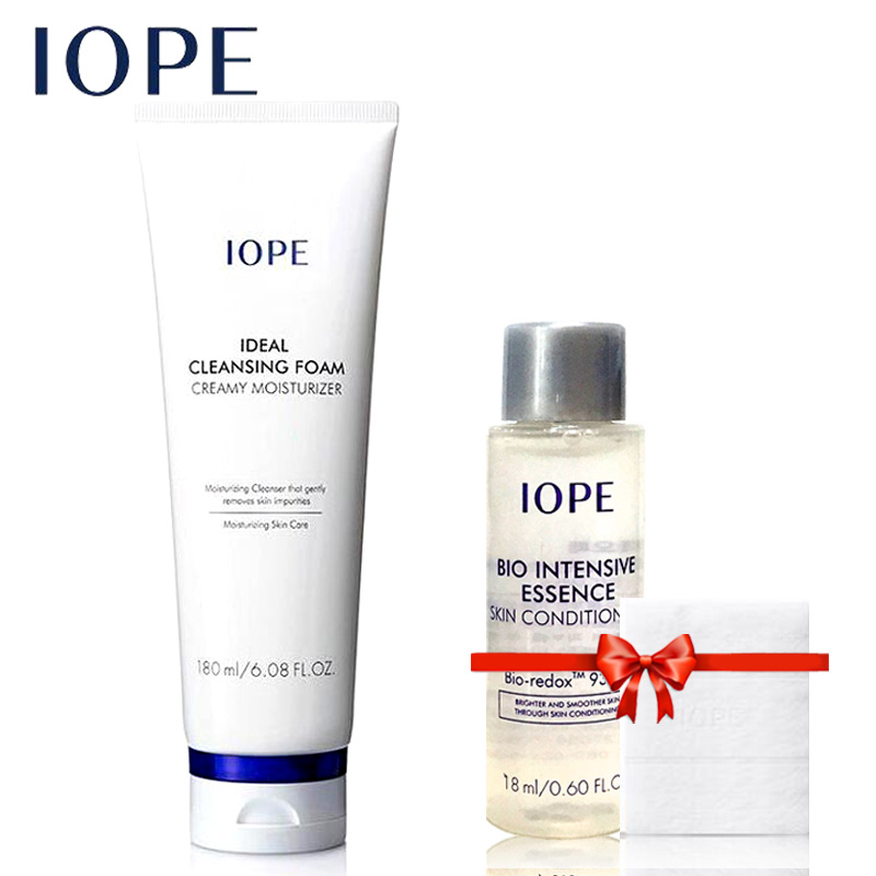 IOPE/艾诺碧洁面乳 女深层清洁保湿补水 致美水润乳脂洁面乳180ml