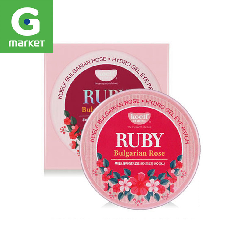 韩国正品[Koelf考艾芙]璞帝妃保加利亚玫瑰红宝石凝胶眼膜眼贴60p