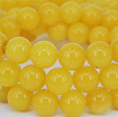 Yellow Jade Medullary Beads Imitation Honey Wax Color Jade Beads Diy Handstring Beads Handstring Necklace Material Essay to Play Foal Pearl accessories