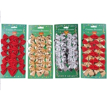 5CM small butterfly festival decorations Christmas Garland Tree DIY gold silver red accessories 12 festive atmosphere jewelry