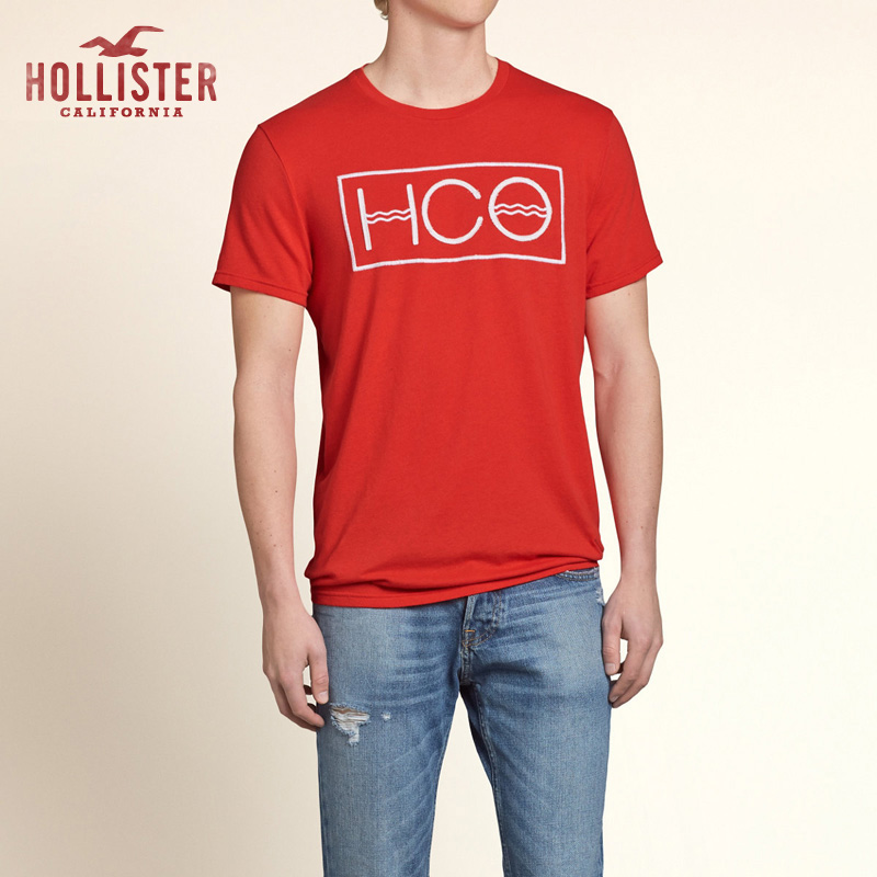 Hollister So Cal 图案 T 恤 男 89024