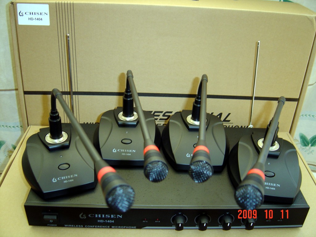 One Drag Four Gooseneck Type Microphone Desktop Wireless Video Conferencing Microphone 1 Drag 4 Halo Conference Microphone Device 