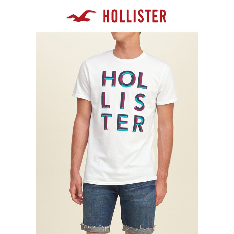Hollister 标识图案 T 恤 男 126306