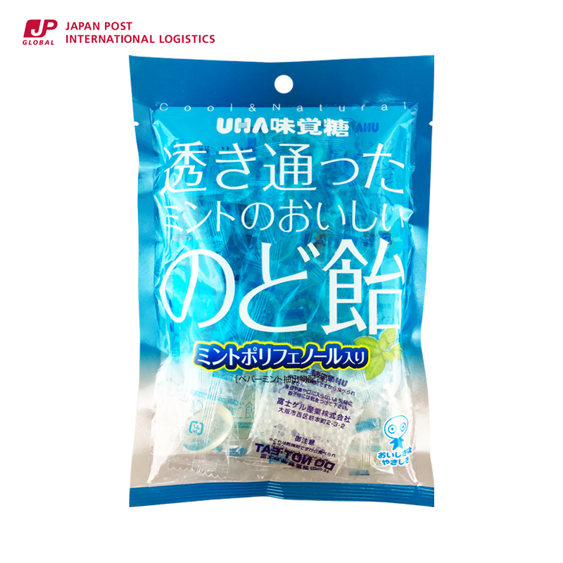 【日本进口】休闲零食UHA/悠哈味觉糖润喉糖 玫瑰芒果味 薄荷味