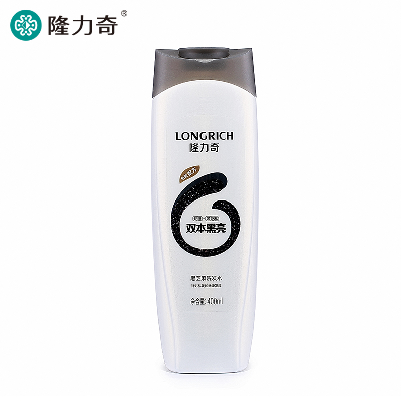 隆力奇400ml黑芝麻洗发水去屑止痒深沉洁净控油男女型洗发水包邮