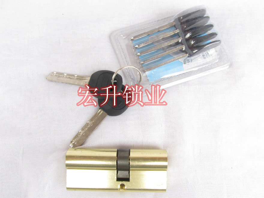 Aluminum-clad zinc lock cylinder anti-theft door lock cylinder engineering door entry door rental room temporary room lock AB lock cylinder