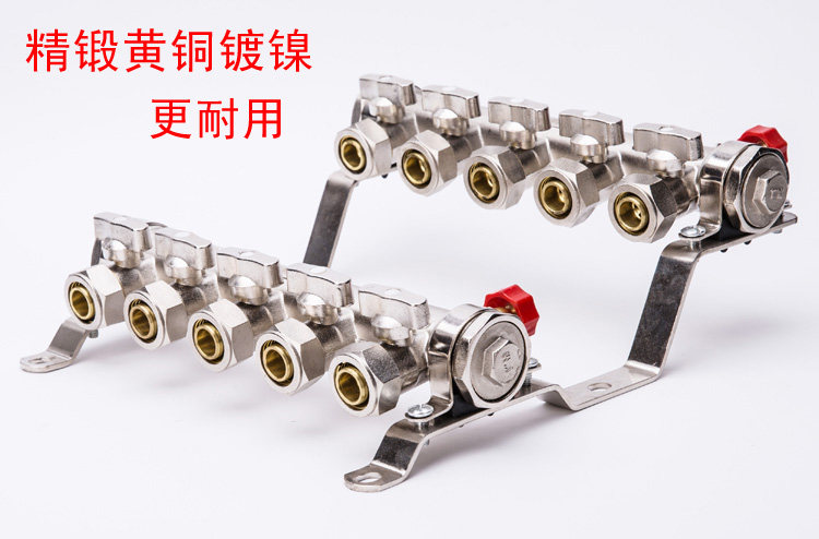 Sea cleaning ground warm water distributor Type B full copper forging integrated special price forged water distributor 23456 way