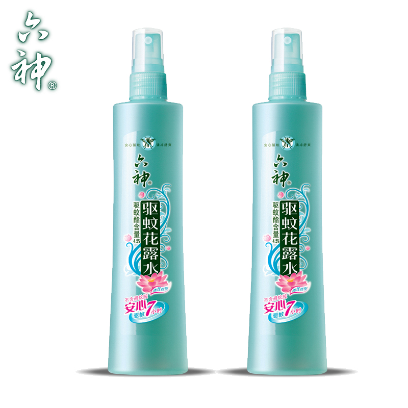 六神花露水驱蚊喷雾清凉止痒防蚊虫叮咬（驱蚊）180mlx2瓶
