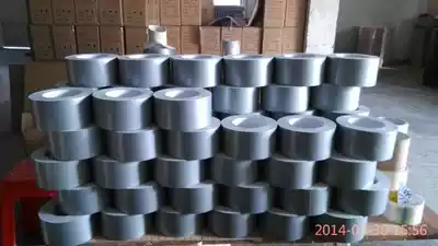 Strong viscosity, easy to tear, moisture-proof and cold-resistant, silver gray cloth base blanket tape 65mm*30m