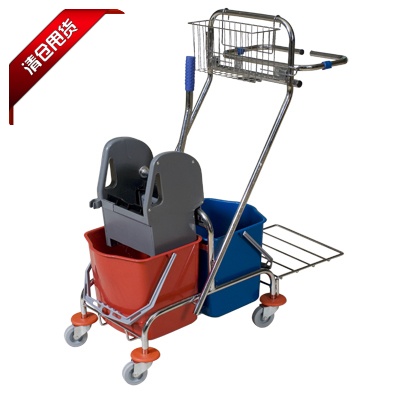 Clearance Baiyun AF08087 Double-slot water-pressing car press-down cleaning car squeeze bucket mop