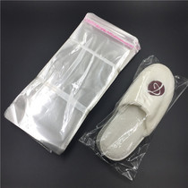 Hotel disposable slippers packaging plastic bag self-adhesive seal bag self-adhesive seal transparent bag 16*36
