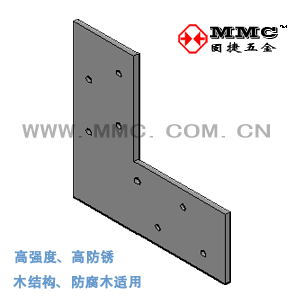 Flat Connector Wooden Structure Wooden House Plane Right Angle Corner Metal Fittings PL-21 MMC Gujie Hardware