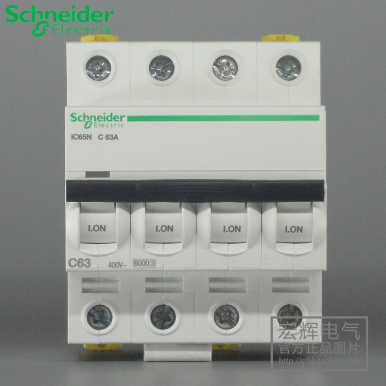 Schneider Air Switch Circuit Breaker Acti9 4P 40A 50A 63A A9F18440 A9F18463