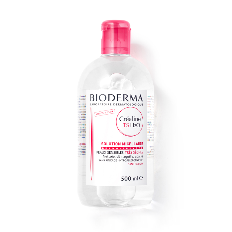 Bioderma贝德玛卸妆水净妍舒妍洁肤液 粉水500ml干性敏感肌适用