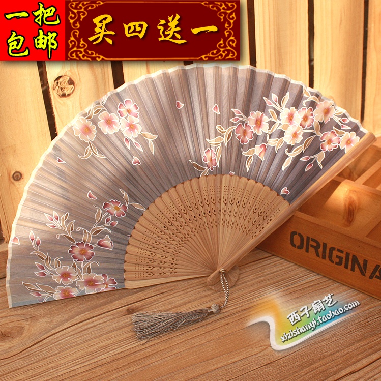 Fan fan fan female style orchid series female fan folding fan small upscale fan fan giving fan