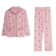 Bộ đồ ngủ mùa xuân và mùa thu đông của phụ nữ cotton dài tay phiên bản Hàn Quốc của chiếc áo len mới bên ngoài bộ đồ cotton phục vụ trong tháng