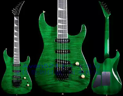 Customized Jacksons SL-V Soloist 3SC Transparent Green electric guitar