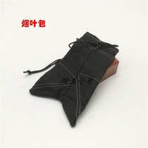 Dry smoke bag Tobacco tobacco leaf cigarette bag Purse Dry smoke bag cigarette accessories Traditional old-fashioned sheep horn-shaped cloth cigarette bag