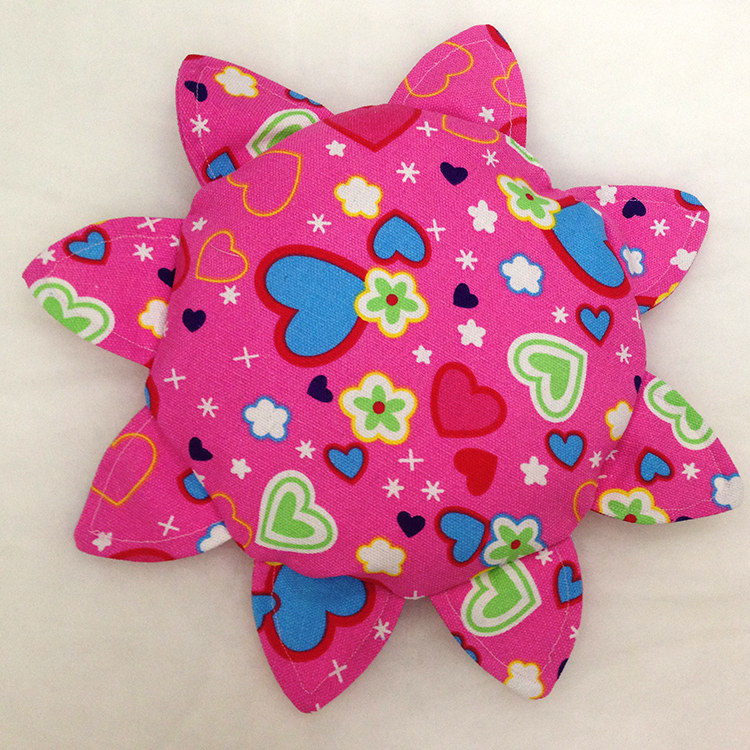 Children Handmade Flying Disc Soft Flying Saucer Nursery Cloth Art Sandbag Sunflowers Outdoor Safety Toy