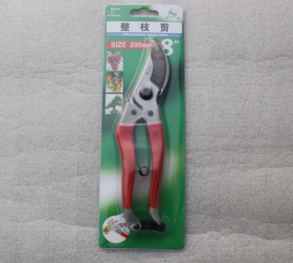 Iron handle dipping plastic pruner cut fruit tree cut garden forest Greening Scissors Bonsai Cut Trees for garden artificio