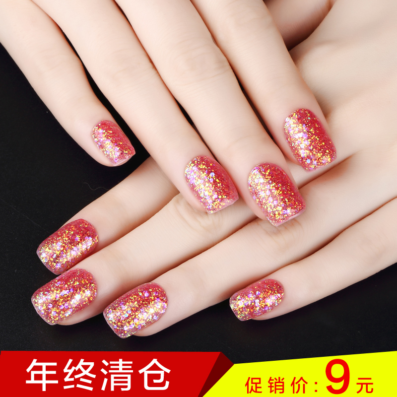 【清仓】美甲光疗胶亮片彩胶持久可卸芭比胶甲油胶批发6ml