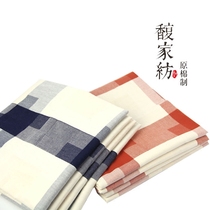 Shandong old coarse cloth sheets single twill jacquard cotton cotton sheets quilt single bed hats can be customized