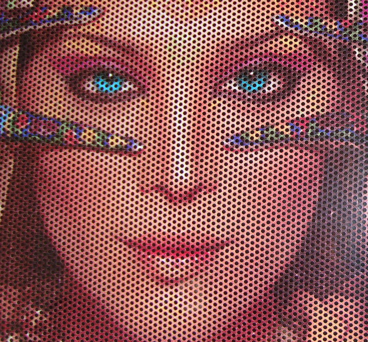 Single-pass-through glass sticker Single-hole permeable Single-pass-through spray painting Transparent glass paste Transparent film spray painting Single-through