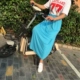 Lái xe mùa hè, đi xe đạp, xà cạp chống ánh sáng, váy chống tia cực tím, váy một mảnh, xe điện, váy chống nắng - Váy chân váy đẹp 2020 Váy