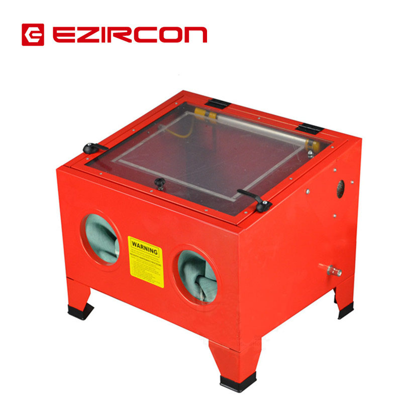 Small box type sandblasting machine Cone bottom 90L liters sandblasting machine rust removal oil removal impurities removal of oxide sandblasting equipment