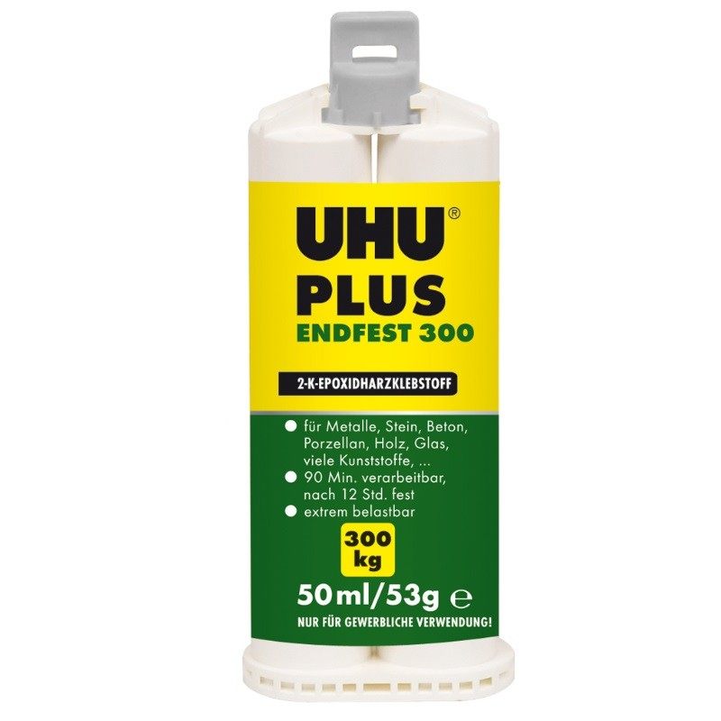 German UHU PLUS END Epoxy Glue Ab Glue Uhu Mixed Glue Slow Dry Double Tubular 457353