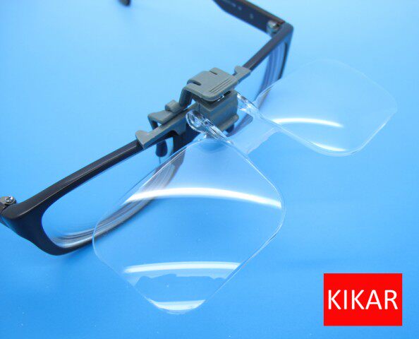 KiKAR clamping-style magnifier acrylic lenses can be clipped glasses high and clear old people read books