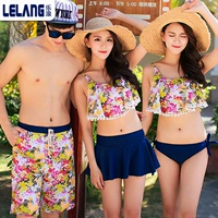 Ngực nhỏ tụ tập bikini ba mảnh váy tam giác cặp đôi đồ bơi nữ quần đi biển quần bơi mùa xuân nóng bỏng - Vài đồ bơi đồ đôi đi biển 2020