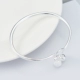 Vòng tay nữ 999 sterling bạc cherry vòng tay ngọt ngào tươi đơn giản vòng tay bạc để gửi tặng bạn gái món quà trang sức bạc - Vòng đeo tay Cuff vòng tay vàng Vòng đeo tay Cuff