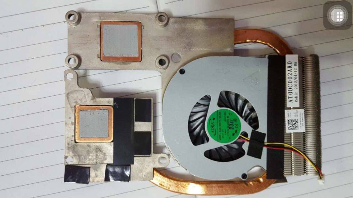 DELL Dell 15R 5520 5525 7520 P25F radiator fan module copper tube