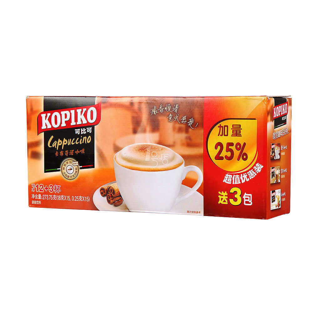 可比可 卡布奇诺咖啡 216g