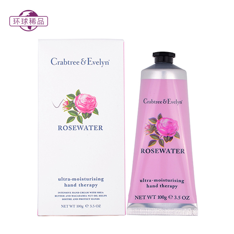 包邮Crabtree Evelyn 瑰柏翠蔷薇玫瑰护手霜100g保湿滋润 新版