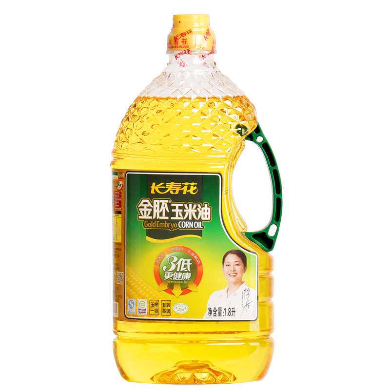 【苏宁易购】长寿花 金胚玉米油1.8L 非转基因食用油