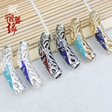 Металлический трубчатый манжет, изогнутая трубка, синий красный аксессуар, Кинг-Конг, золото и серебро, «сделай сам»