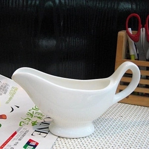 Exported to Germany Ceramic Sauce Cup Pure White Simple Western Style Bare Body Sauce Pot Western Food Juice Cup Sauce Bucket Milk Cup Seasoning