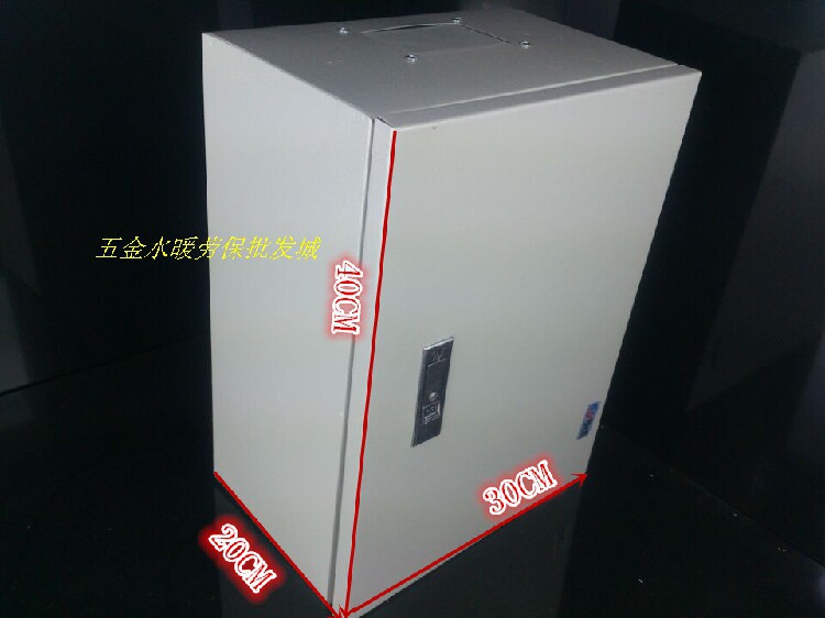Indoor thickened waterproof distribution box distribution cabinet 1 0mm power control box 30 * 40 * 20 wiring box 