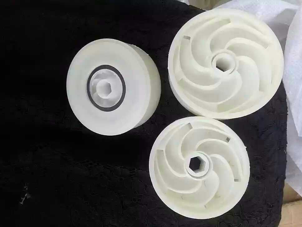 Frog 80 Deep Well Pump Impeller Water Leaf Pump Box 90 Plastic Leaf White Molten Steel Wheel Submersible Pump Repair Accessories