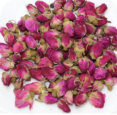 Herbal tea Rose tea Rose Pingyin rose bud New flowers can boil rose four things soup