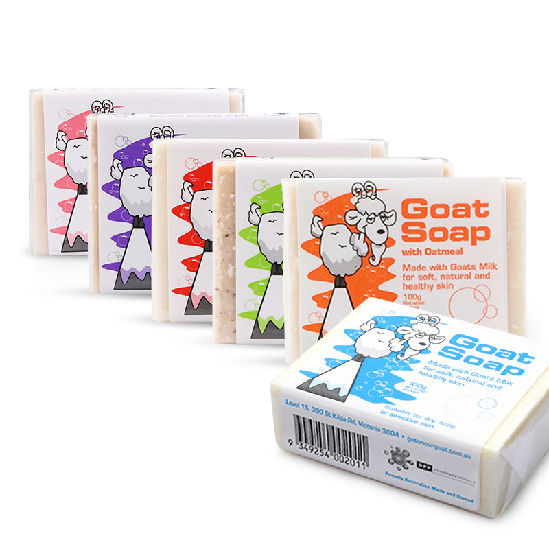 Goat Soap 羊奶皂 柠檬香，燕麦，椰子油，原味，坚果，蜂蜜味