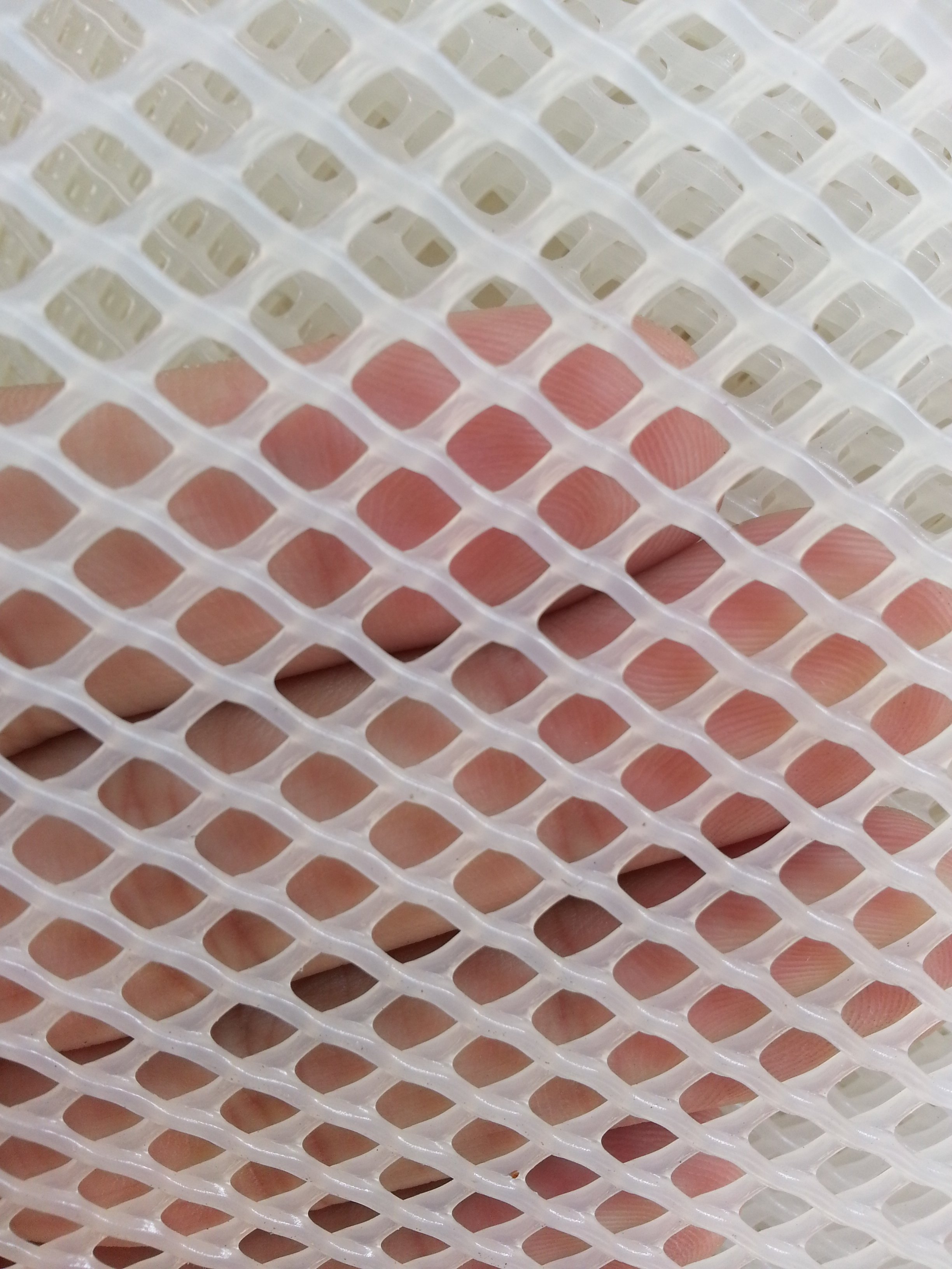 1 meter high hole thickened white plastic mesh plastic mesh chicken and duck net fence isolation net Balcony protection