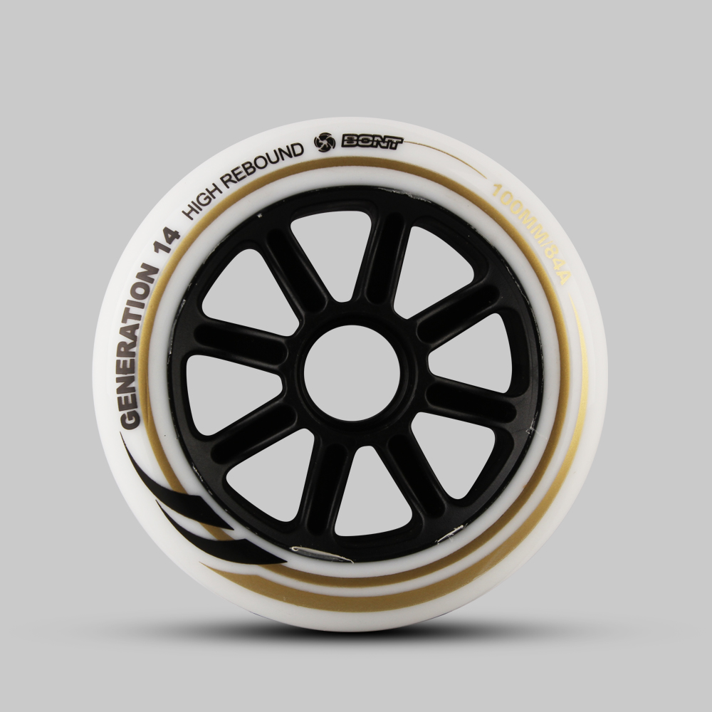 (Cyclone) BONNT Professional Speed Pulley G14 Large Pie Wheel High Bounce Wear Speed Skating Hub set of 8