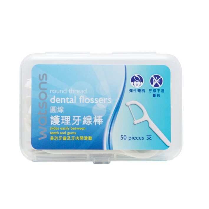 6 boxes Hong Kong Qu Chen's round-line dental floss dental floss cleaning tooth slit brush tooth slit 50 support