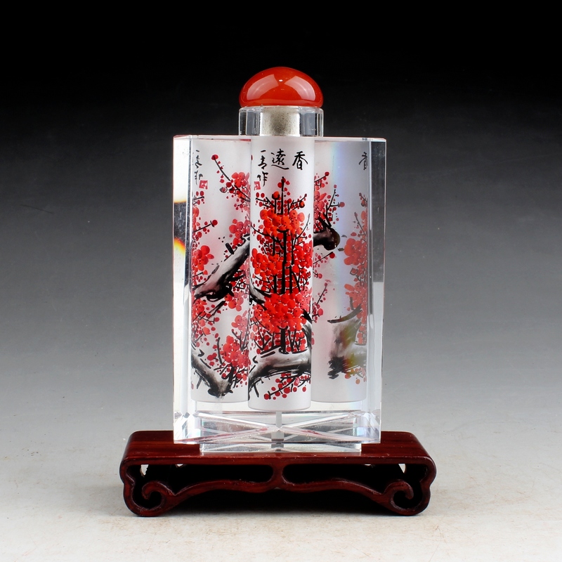 艺壶斋鼻烟壶内画三角型