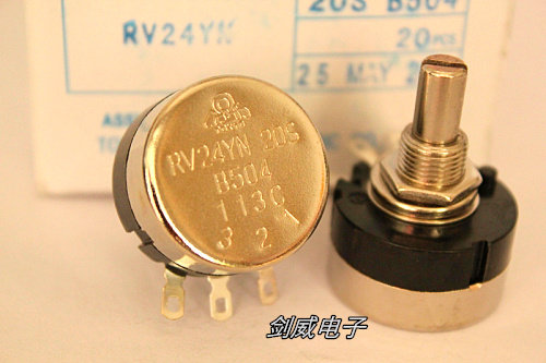 RV24YN20S B504 500K adjustable resistance single-turn carbon film potentiometer