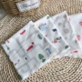 [Yêu để tự làm] Trẻ sơ sinh bé siêu mềm một lớp cotton đan gối vải khăn gối 30 * 50 không huỳnh quang vỏ gối