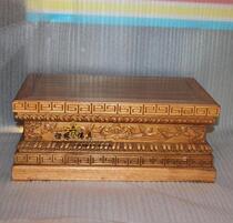 Handmade camphor wood Buddhist niche and Buddha seat lotus base Xumi seat Guanyin God of Wealth base Buddha seat